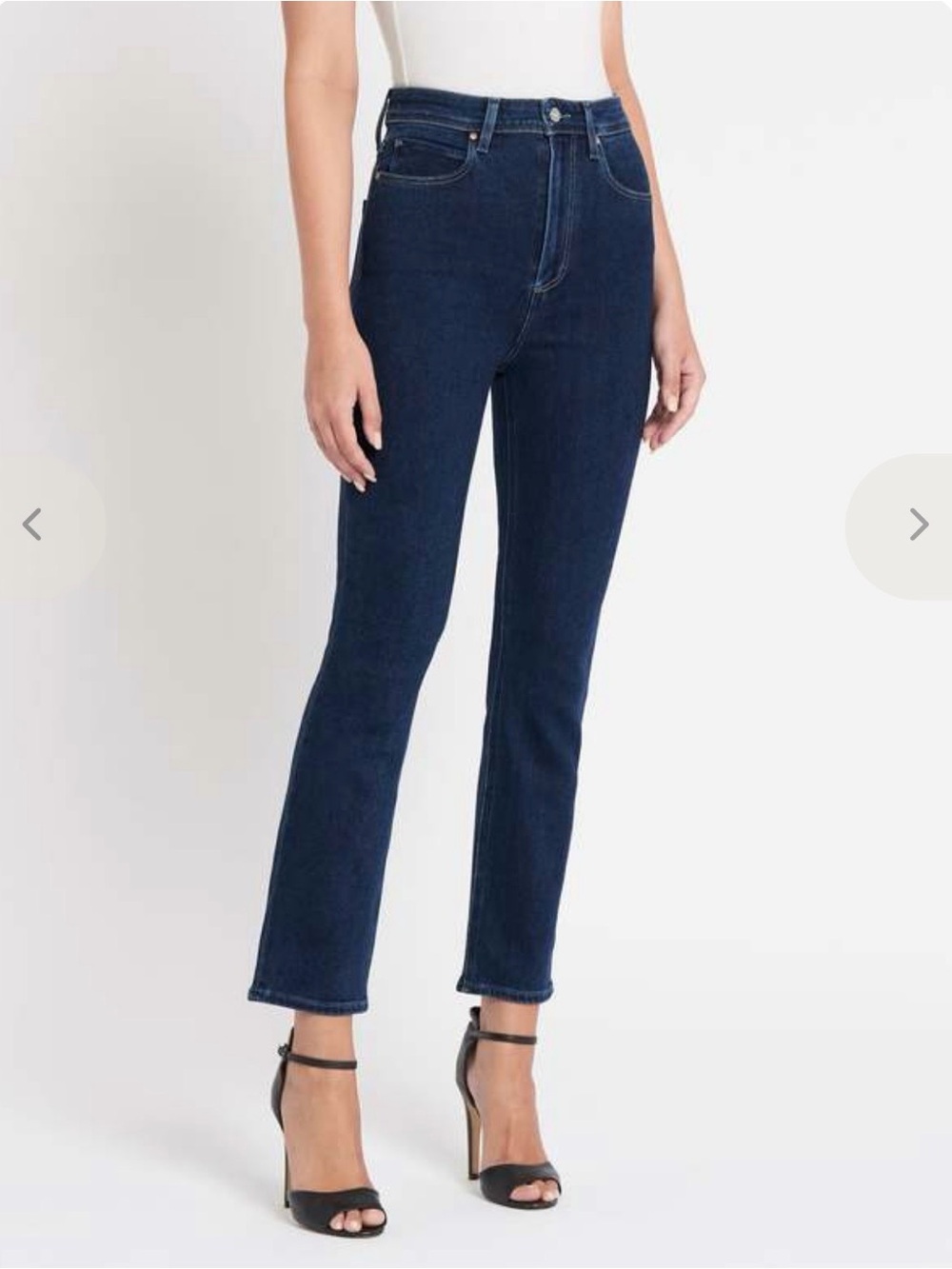 PAIGE Cindy High-Rise Straight Leg Jeans